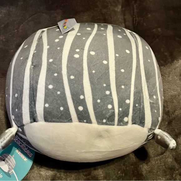 NWT Squishmallows Stackables 12-Inch Sachie the Grey Striped Whale Shark - Picture 4 of 7